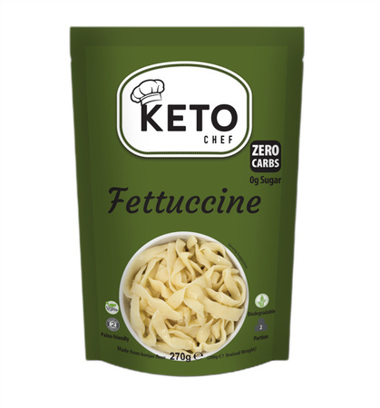 MAKARON (KONJAC) FETTUCCINE BEZGLUTENOWY BIO 270 g (200 g) - KETO CHEF (BETTER THAN FOODS)