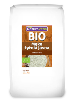 MĄKA ŻYTNIA CHLEBOWA TYP 720 BIO 1 kg - NATURAVENA