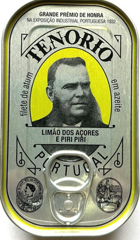 TUŃCZYK PREMIUM FILETY W OLIWIE Z OLIWEK Z CYTRYNĄ I PAPRYCZKĄ PIRI PIRI 120 g (78 g) - BON APPETIT (TENORIO)