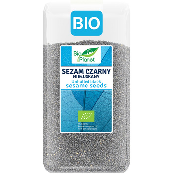 SEZAM CZARNY NIEŁUSKANY BIO 400 g - BIO PLANET