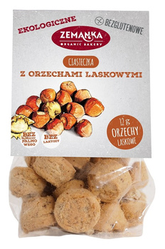 CIASTKA Z ORZECHAMI LASKOWYMI BEZGLUTENOWE BIO 100 g - ZEMANKA