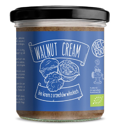 KREM Z PRAŻONYCH ORZECHÓW WŁOSKICH BIO 300 g - DIET-FOOD