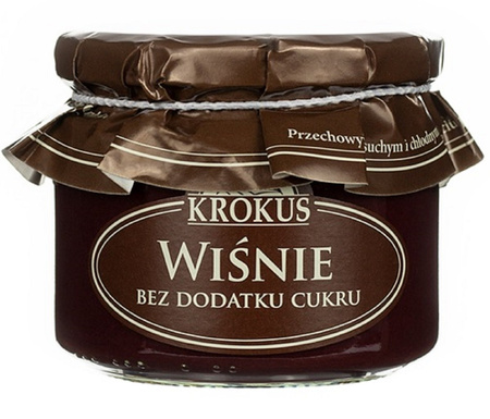 WIŚNIE I JABŁKA BEZ DODATKU CUKRÓW 310 g - KROKUS