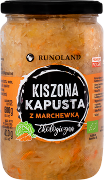KAPUSTA KISZONA Z MARCHEWKĄ BIO 680 g (410 g) - RUNOLAND