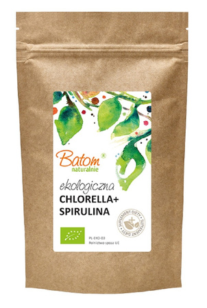 CHLORELLA + SPIRULINA BIO 500 TABLETEK - BATOM