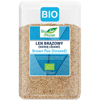 LEN BRĄZOWY (SIEMIĘ LNIANE) BIO 2 kg - BIO PLANET