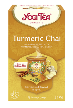 HERBATKA ZŁOTY CHAI Z KURKUMĄ (TURMERIC CHAI) BIO (17 x 2 g) 34 g - YOGI TEA