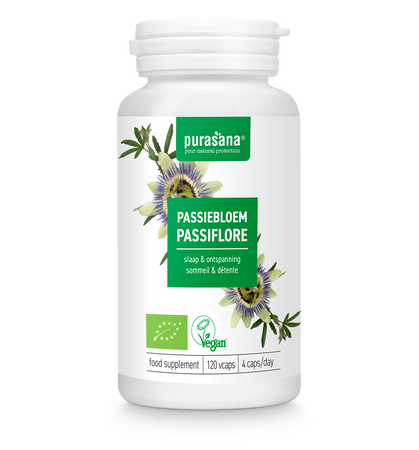 MĘCZENNICA CIELISTA (PASSIFLORA) BIO (125 mg) 120 KAPSUŁEK - PURASANA
