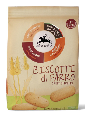 CIASTKA ORKISZOWE Z WITAMINĄ B1 DLA DZIECI OD 6 MIESIĄCA BIO 250 g - ALCE NERO