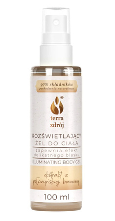 ŻEL DO CIAŁA ROZŚWIETLAJĄCY 100 ml - TERRA ZDRÓJ (SERIA BOROWINOWA)