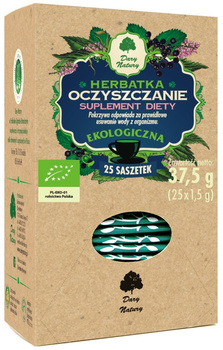 HERBATKA OCZYSZCZENIE BIO (25 x 1,5 g) 37,5 g - DARY NATURY