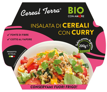 SAŁATKA ZBOŻOWA Z WARZYWAMI I CURRY BIO 200 g - CEREAL TERRA