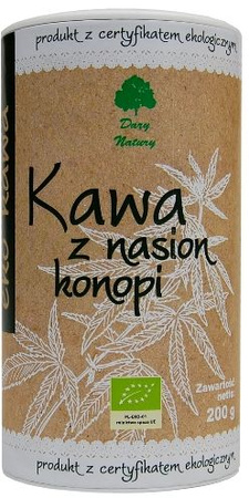 KAWA Z NASION KONOPI BIO 200 g - DARY NATURY
