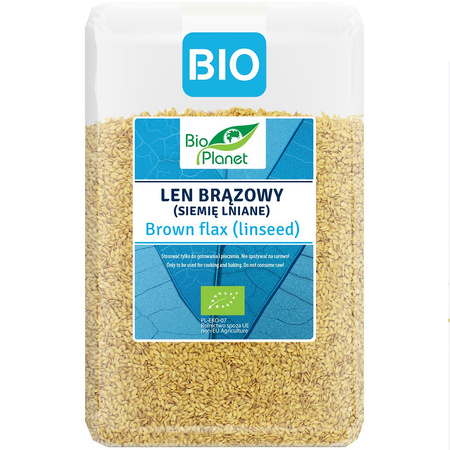 LEN ZŁOTY (SIEMIĘ LNIANE) BIO 2 kg - BIO PLANET