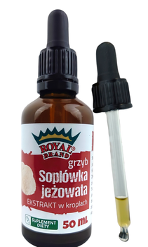 GRZYBY SOPLÓWKA JEŻOWATA (LION'S MANE) EKSTRAKT W KROPLACH 50 ml - ROYAL BRAND
