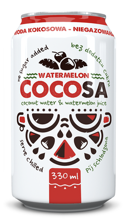 WODA KOKOSOWA Z SOKIEM Z ARBUZA 330 ml - DIET-FOOD (COCOSA)