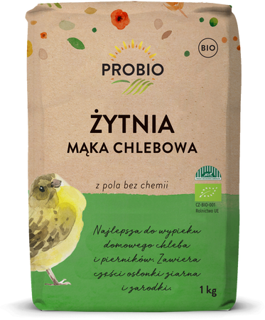 MĄKA ŻYTNIA CHLEBOWA TYP 720 BIO 1 kg - PROBIO