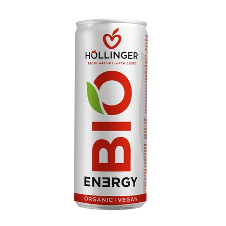 NAPÓJ ENERGETYZUJĄCY O SMAKU JABŁKO - JEŻYNA BIO 250 ml - HOLLINGER