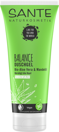 ŻEL POD PRYSZNIC BALANCE ALOES I OLEJEK MIGDAŁOWY ECO 200 ml - SANTE