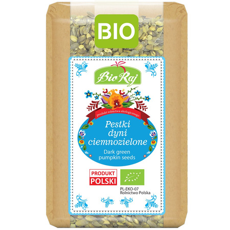 PESTKI DYNI CIEMNOZIELONE BIO (POLSKA) 300 g - BIO RAJ