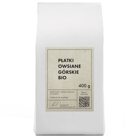 PŁATKI OWSIANE GÓRSKIE BIO 400 g - THE PLANET