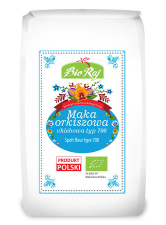 MĄKA ORKISZOWA CHLEBOWA TYP 700 BIO (POLSKA) 500 g - BIO RAJ
