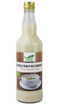 BARSZCZ BIAŁY NA ZAKWASIE NIEPASTERYZOWANY BIO 500 ml - BIO PLANET