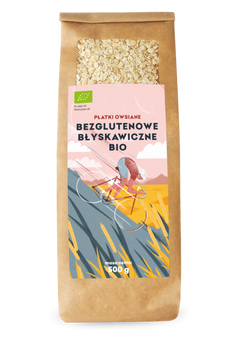 PŁATKI OWSIANE BŁYSKAWICZNE BEZGLUTENOWE BIO 500 g - PIĘĆ PRZEMIAN
