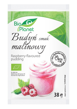 BUDYŃ O SMAKU MALINOWYM Z MALINAMI BIO 38 g - BIO PLANET