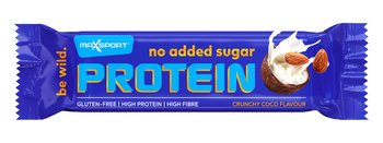 BATON PROTEINOWY KOKOSOWO - MIGDAŁOWY W MLECZNEJ CZEKOLADZIE BEZ DODATKU CUKRÓW BEZGLUTENOWY 40 g - MAXSPORT