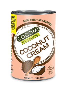KREM KOKOSOWY BEZ GUMY GUAR BEZ DODATKU CUKRÓW BIO 400 ml - COCOMI