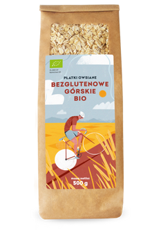 PŁATKI OWSIANE GÓRSKIE BEZGLUTENOWE BIO 500 g - PIĘĆ PRZEMIAN