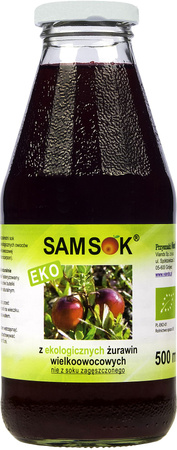 SOK Z ŻURAWINY WIELKOOWOCOWEJ NFC BIO 500 ml - VIANDS (SAM SOK)