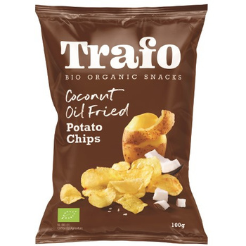 CHIPSY ZIEMNIACZANE SMAŻONE NA OLEJU KOKOSOWYM BIO 100 g - TRAFO