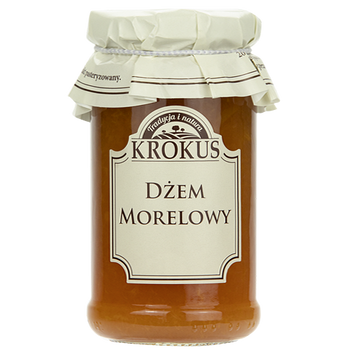 DŻEM MORELOWY O OBNIŻONEJ ZAWARTOŚCI CUKRU BEZGLUTENOWY 235 g - KROKUS
