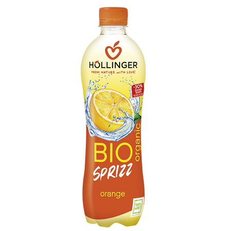 NAPÓJ GAZOWANY POMARAŃCZOWY BIO 500 ml - HOLLINGER