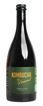 KOMBUCHA FERMENTOWANA NA BUKU O SMAKU CZEKOLADOWYM (ELIXIR OF LOVE) BIO 750 ml - KOMBUCHA BY LAURENT (PREMIUM)