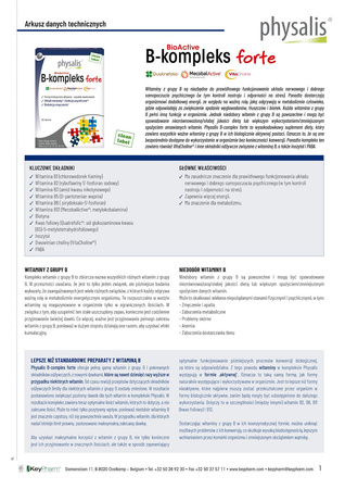 WITAMINA B COMPLEX FORTE 30 TABLETEK - PHYSALIS