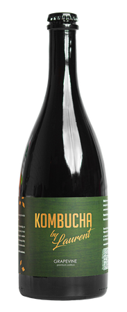 KOMBUCHA FERMENTOWANA NA BUKU O SMAKU WINOGRON (GRAPEVINE) BIO 750 ml - KOMBUCHA BY LAURENT (PREMIUM)