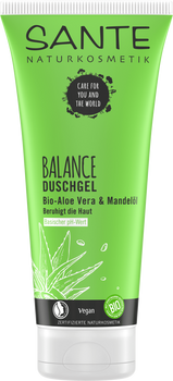 ŻEL POD PRYSZNIC BALANCE ALOES I OLEJEK MIGDAŁOWY ECO 200 ml - SANTE