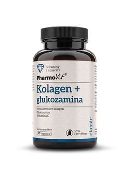 KOLAGEN + GLUKOZAMINA BEZGLUTENOWE 90 KAPSUŁEK - PHARMOVIT (CLASSIC)