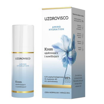 KREM DO TWARZY UJĘDRNAJĄCO - NAWILŻAJĄCY 50 ml - UZDROVISCO (AMINO HYDRATION)