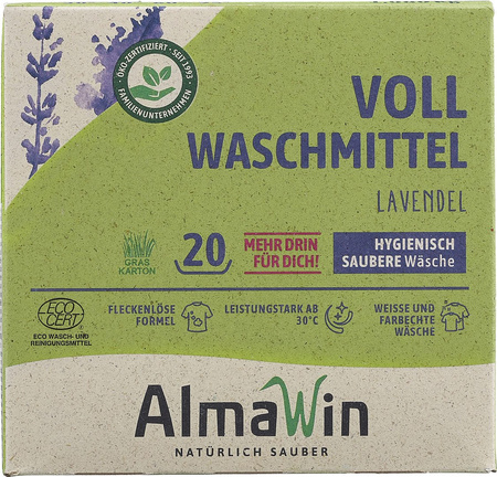 PROSZEK DO PRANIA UNIWERSALNY LAWENDOWY ECO 1,08 kg (20 PRAŃ) - ALMAWIN