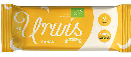 BATON BAKALIOWY Z BANANAMI URWIS BEZGLUTENOWY BIO 40 g - ZMIANY ZMIANY