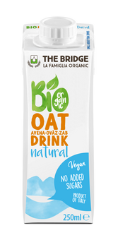 NAPÓJ OWSIANY NATURALNY BEZ DODATKU CUKRÓW BIO 250 ml - THE BRIDGE