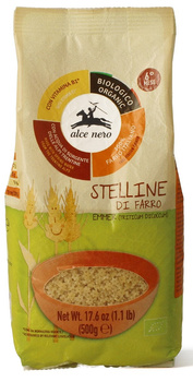 MAKARON (Z PŁASKURKI) GWIAZDKI Z WITAMINĄ B1 DLA DZIECI OD 6 MIESIĄCA BIO 500 g - ALCE NERO