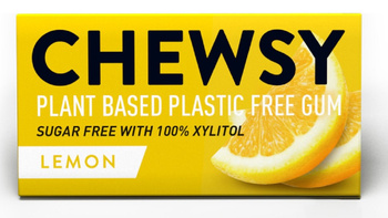 GUMA DO ŻUCIA Z KSYLITOLEM O SMAKU CYTRYNOWYM (10 szt.) 15 g - CHEWSY