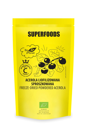 ACEROLA LIOFILIZOWANA SPROSZKOWANA BIO 100 g - BIO PLANET