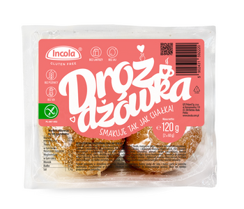 DROŻDŻÓWKA CHAŁKA BEZGLUTENOWA (2 szt.) 120 g - INCOLA