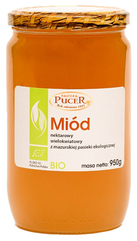 MIÓD WIELOKWIATOWY BIO 950 g - PASIEKA PUCER